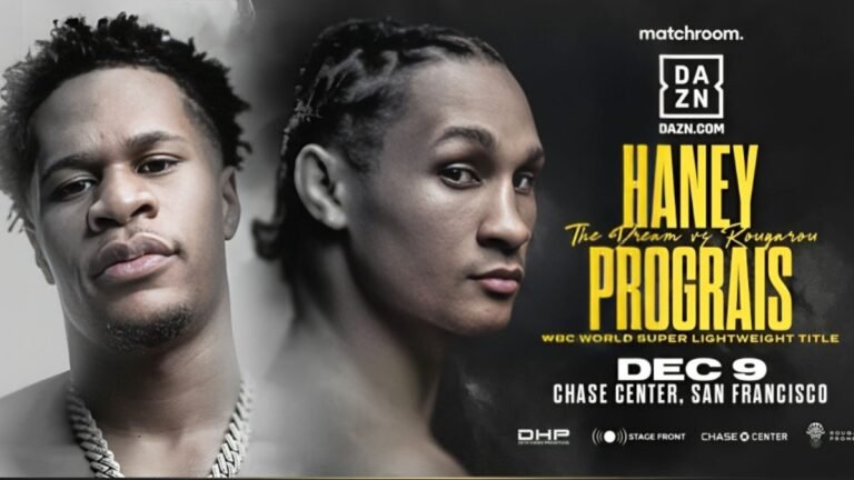 Devin Haney vs Regis Prograis at Chase Center on Dec 9