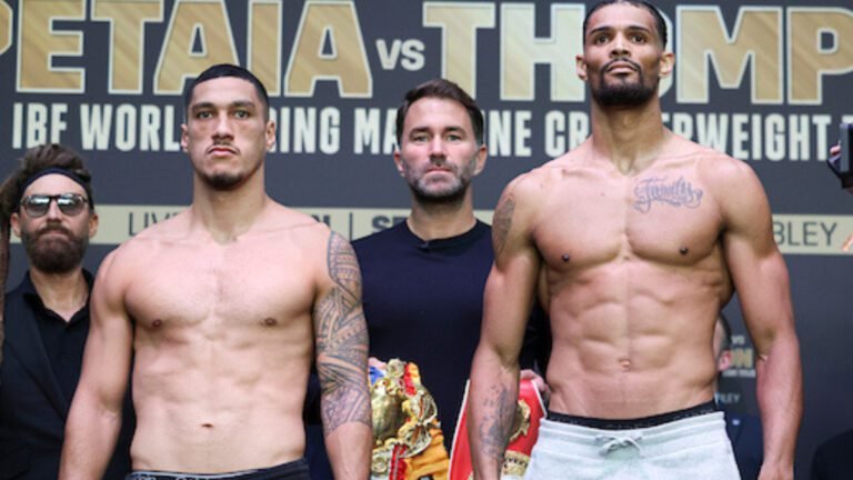 Opetaia vs Thompson Running Order, Start Time, Fight Card, And Main Event Ring Walks