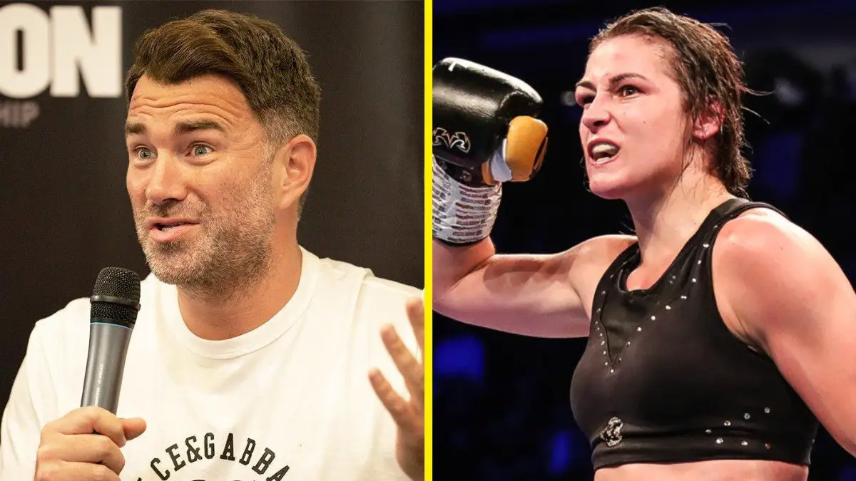 Eddie Hearn Reveals HEATED Katie Taylor Confrontation In Boston, "Do You Think That's Fair?"