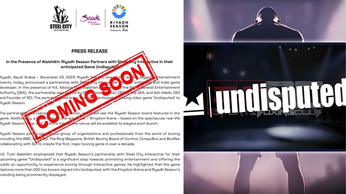 Riyadh Season Partners With Steel City For The 'Undisputed' Game Release