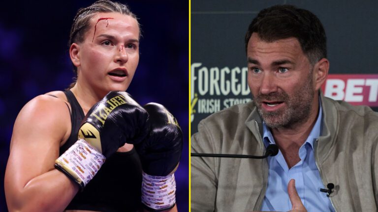 Chantelle Cameron Expresses Frustration With Promoter Eddie Hearn, “He Was Jumping Up and Down Happy (After Katie Taylor’s Win)”
