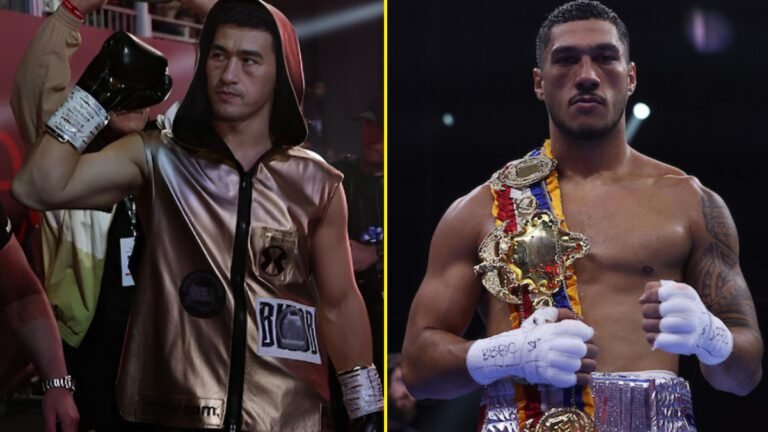 Dmitry Bivol and Jai Opetaia, potential contenders in a highly anticipated boxing match organized by Saudi promoters