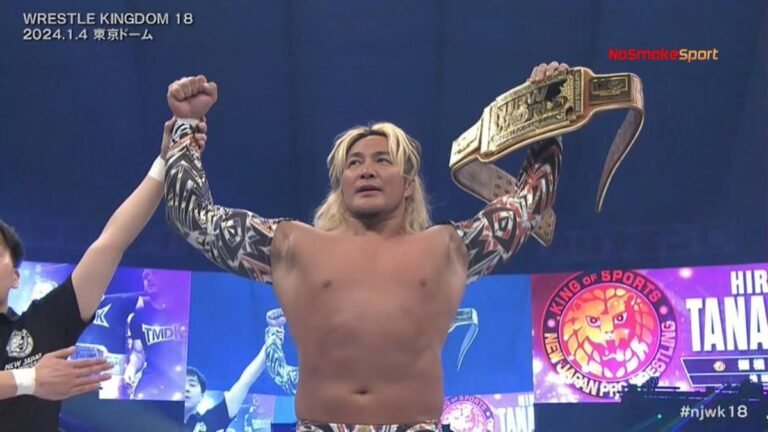 Newly-appointed NJPW President, Hiroshi Tanahashi, won the World Television Championship at Wrestle Kingdom 18.Newly-appointed NJPW President, Hiroshi Tanahashi, won the World Television Championship at Wrestle Kingdom 18.