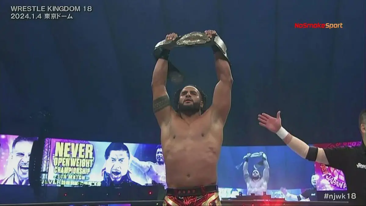 Tama Tonga Wins NEVER Openweight Championship At Wrestle Kingdom 18