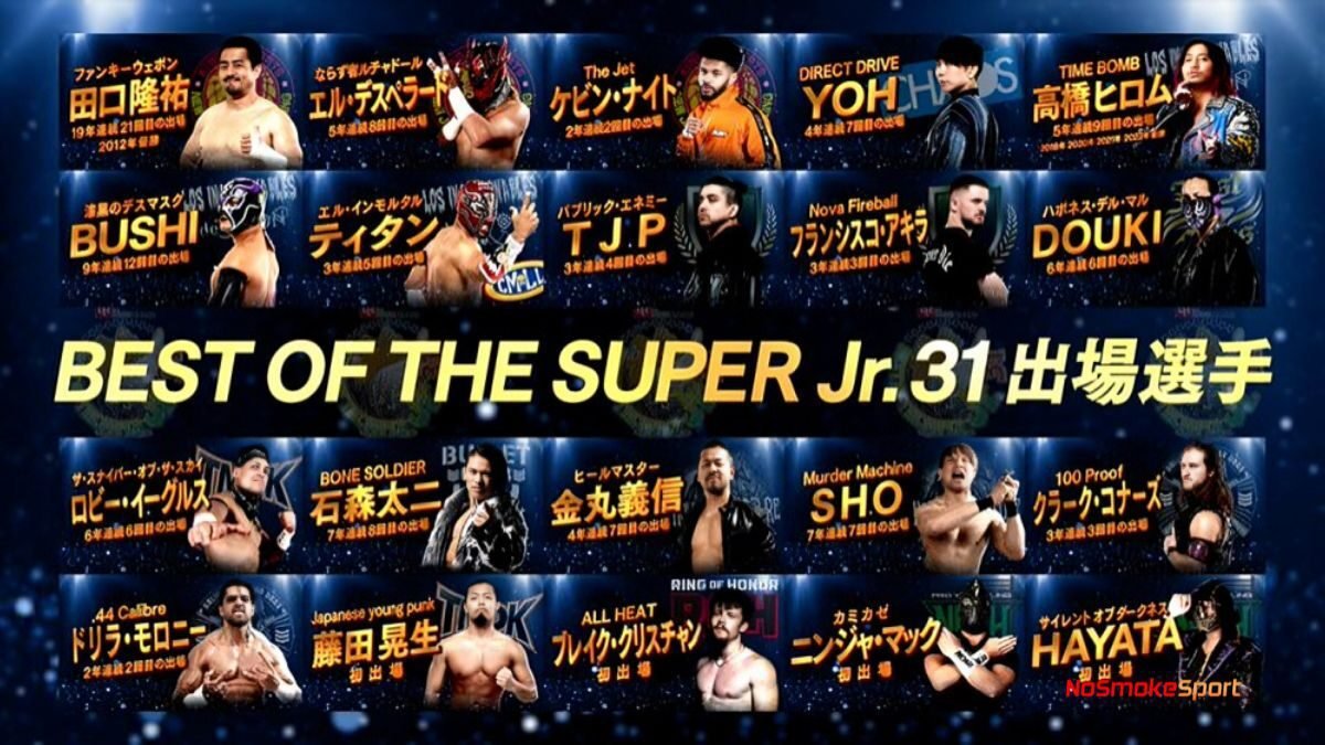 NJPW Best Of The Super Junior 31 Entrants Revealed