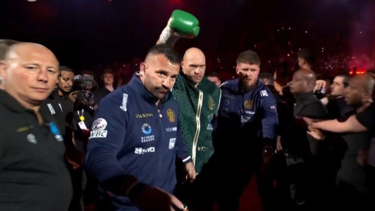 Tyson Fury's Ring Entrance Brings Humour Before Undisputed Usyk Fight