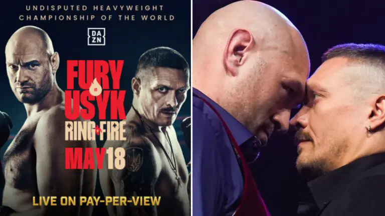 Fury vs Usyk UK Time, Fight Card, PPV Price, TV Channel, Ring Walks