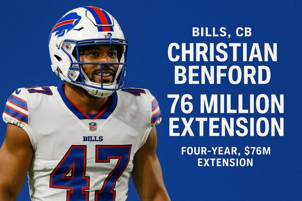christian benford - Christian Benford Lands 76 Million Extension as Bills Secure Star Cornerback