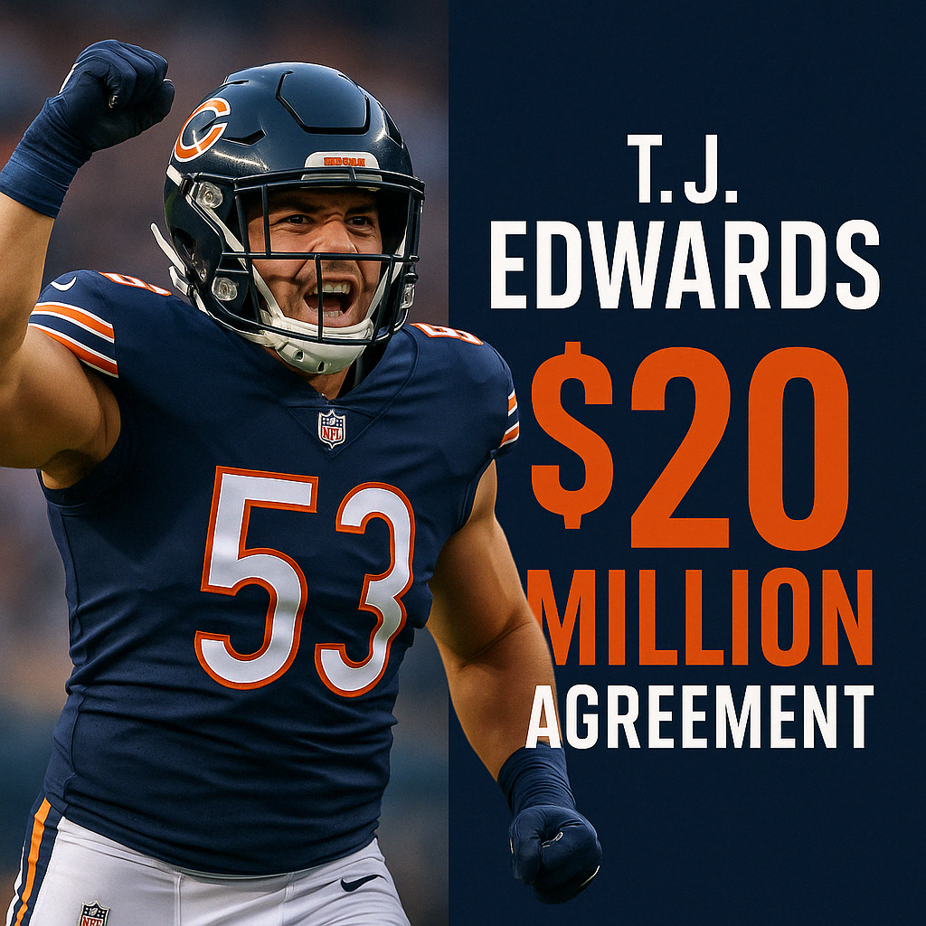 TJ Edwards Inks 2-Year, $20 Million Contract with Bears