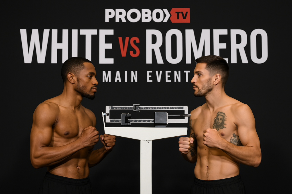 White vs Romero Ready for War After Intense ProBox TV Weigh-In