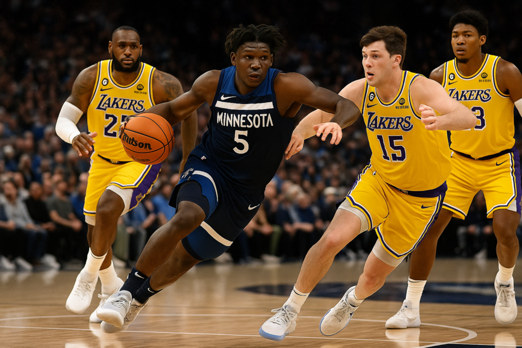 lakers vs wolves - Lakers vs Wolves Thriller: Anthony Edwards Powers Minnesota to 3-1 Lead