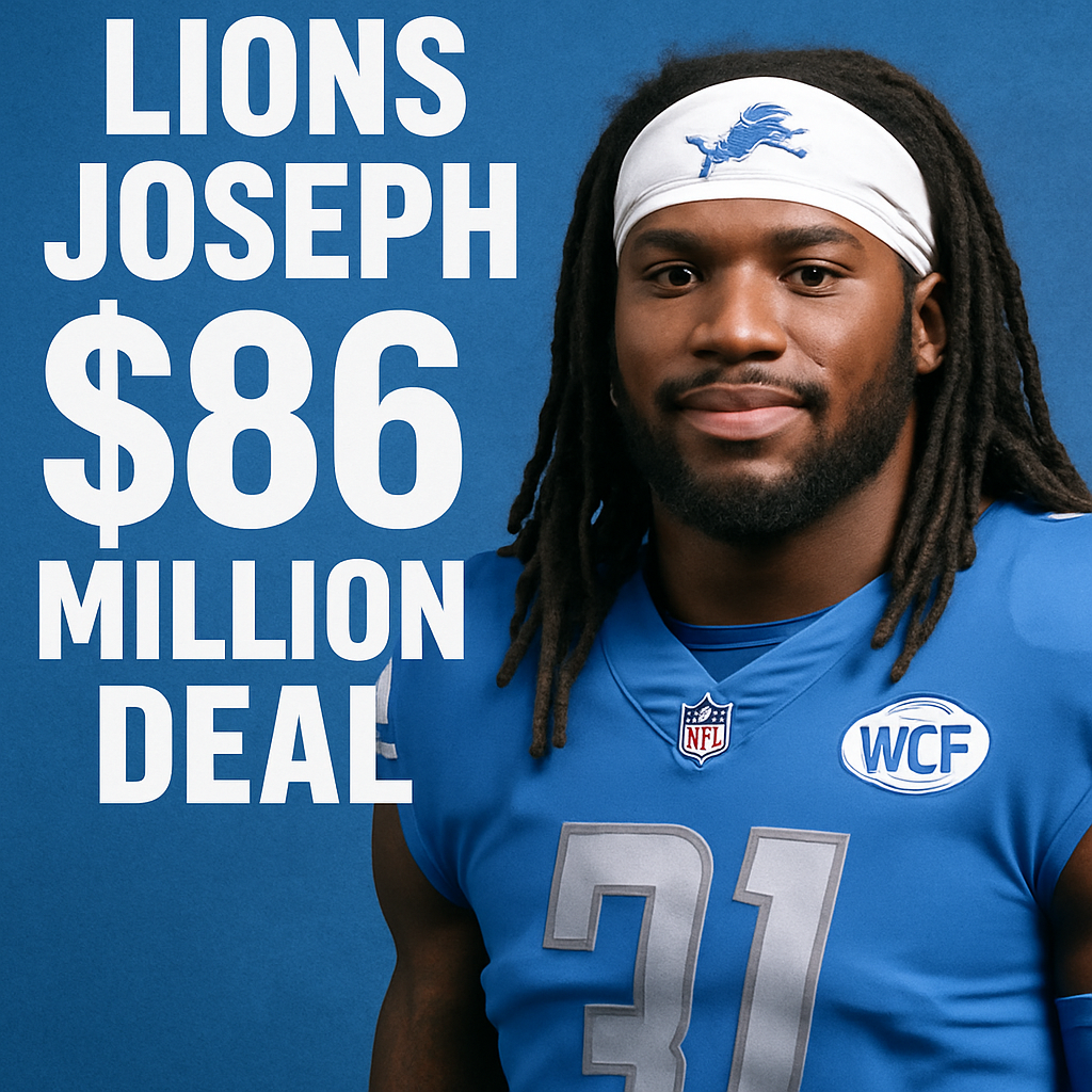 kerby joseph - Kerby Joseph Secures $86 Million Deal as Lions Invest in Future