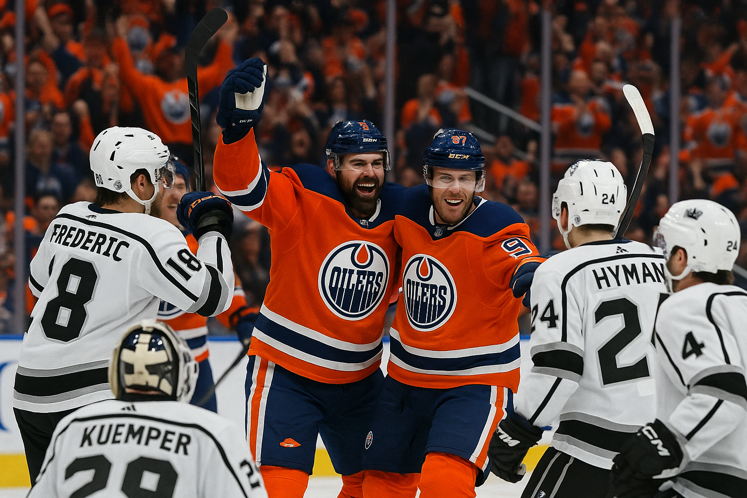 Kings vs Oilers: Connor Brown Leads the Charge to Next Round