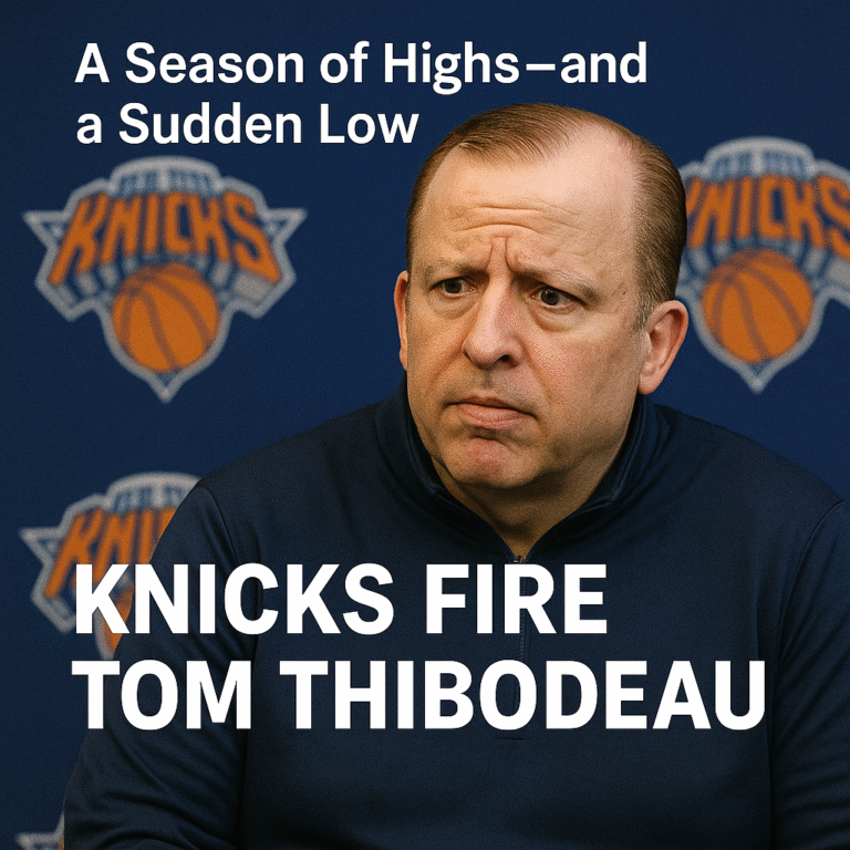 A Surprising Goodbye: Knicks Fire Tom Thibodeau After Playoff Breakthrough