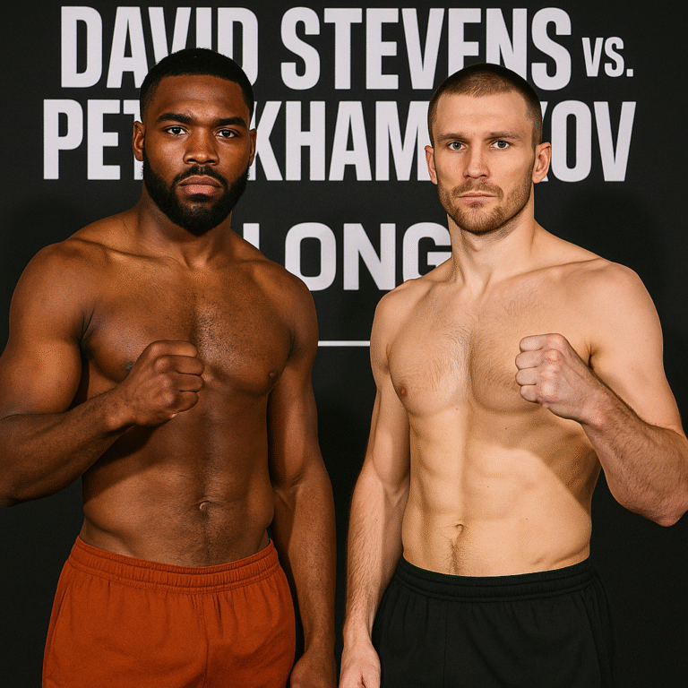 Redemption Meets Undefeated Resolve: Stevens and Khamukov Make Weight for Long Beach Fight Night