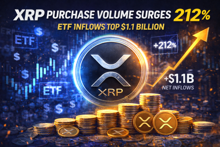 XRP Purchase Volume Jumps 212% as ETF Inflows Top $1.1B