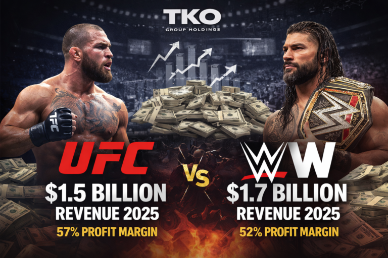 UFC Revenue Reaches $1.5B in 2025 as WWE Surpasses MMA Giant