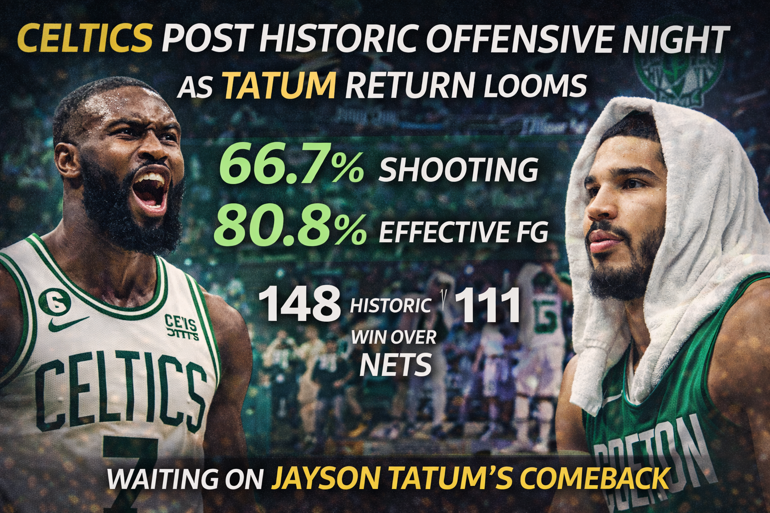 Celtics Deliver Historic Shooting Night as Tatum Return Looms