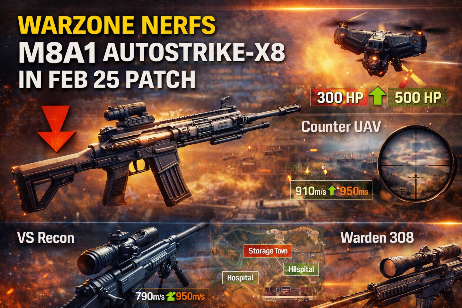 Warzone Nerfs M8A1 Autostrike-X8 in Feb 25 Patch