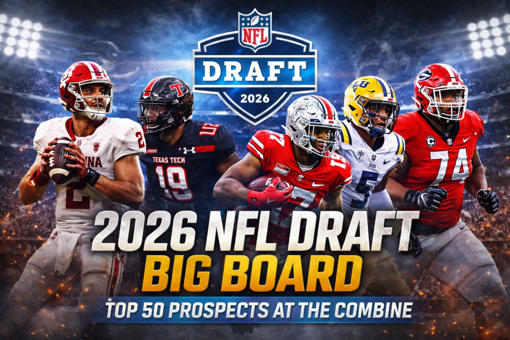 2026 NFL Draft Big Board: Top 50 Prospects at the Combine
