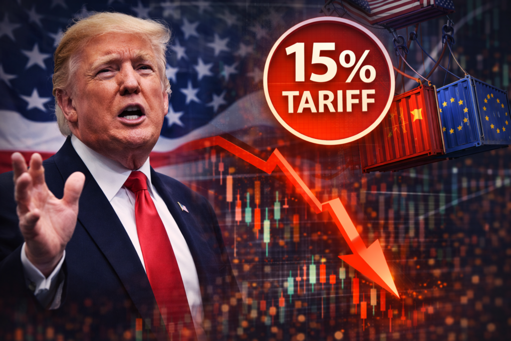 Bitcoin Drops Below $65K as Tariff Shock Triggers Market Liquidity Stress