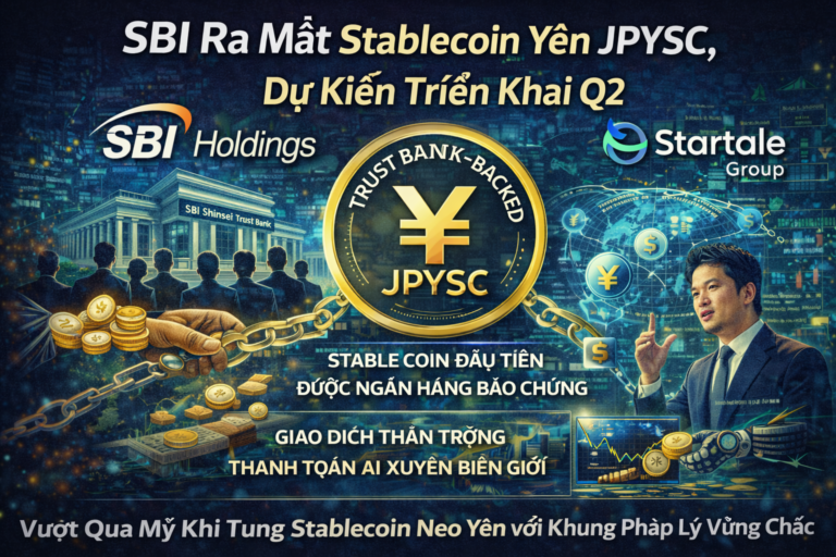 SBI Ra Mắt Stablecoin Yên JPYSC, Dự Kiến Triển Khai Q2