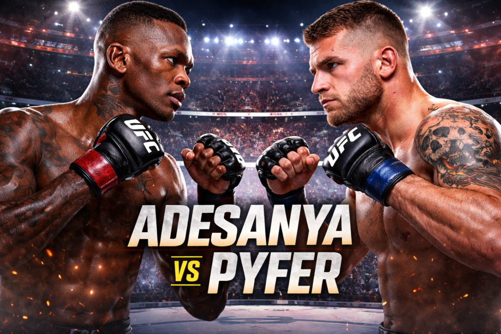 Adesanya - Adesanya vs Pyfer Set for UFC Seattle Main Event