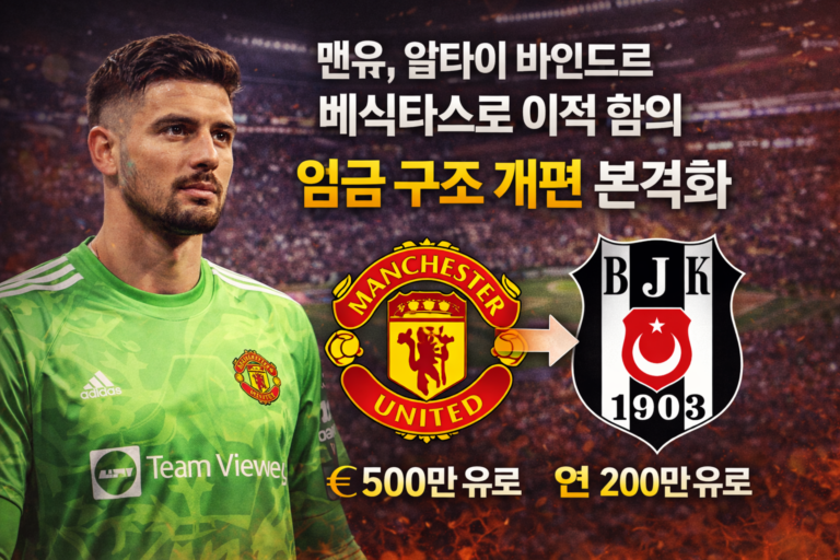 맨유, 알타이 바인드르 베식타스로 이적 합의