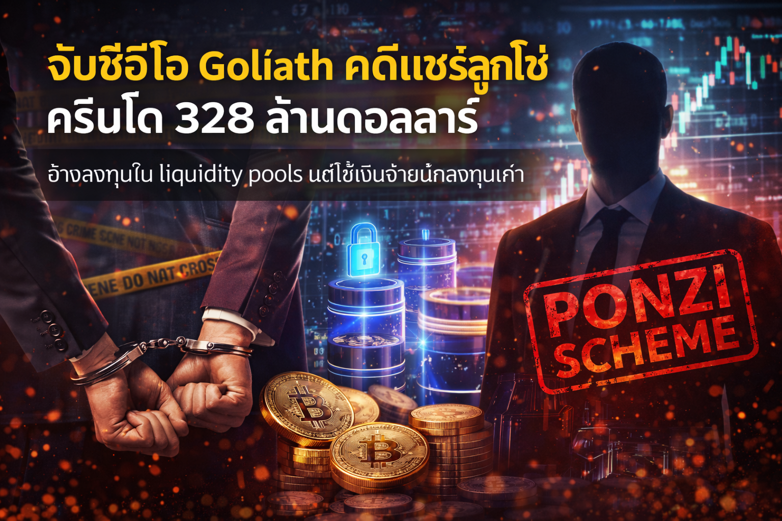 จับซีอีโอ Goliath คดีแชร์ลูกโซ่คริปโต 328 ล้านดอลลาร์