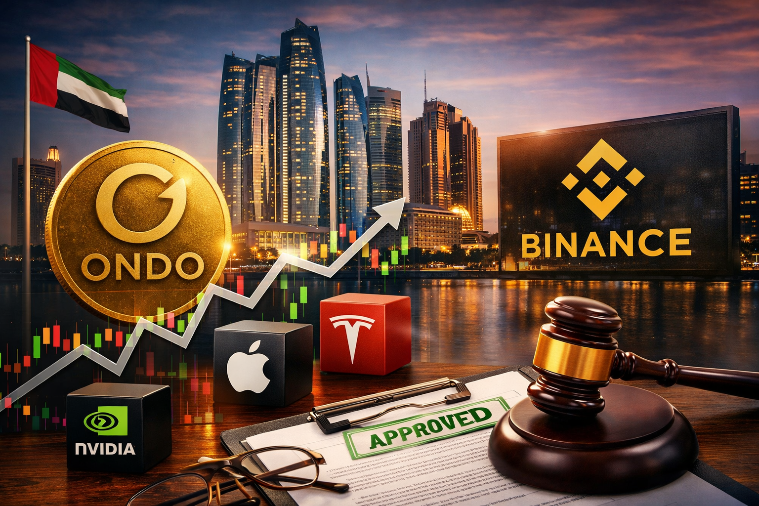Ondo’s Tokenized Stocks Gain ADGM Approval on Binance