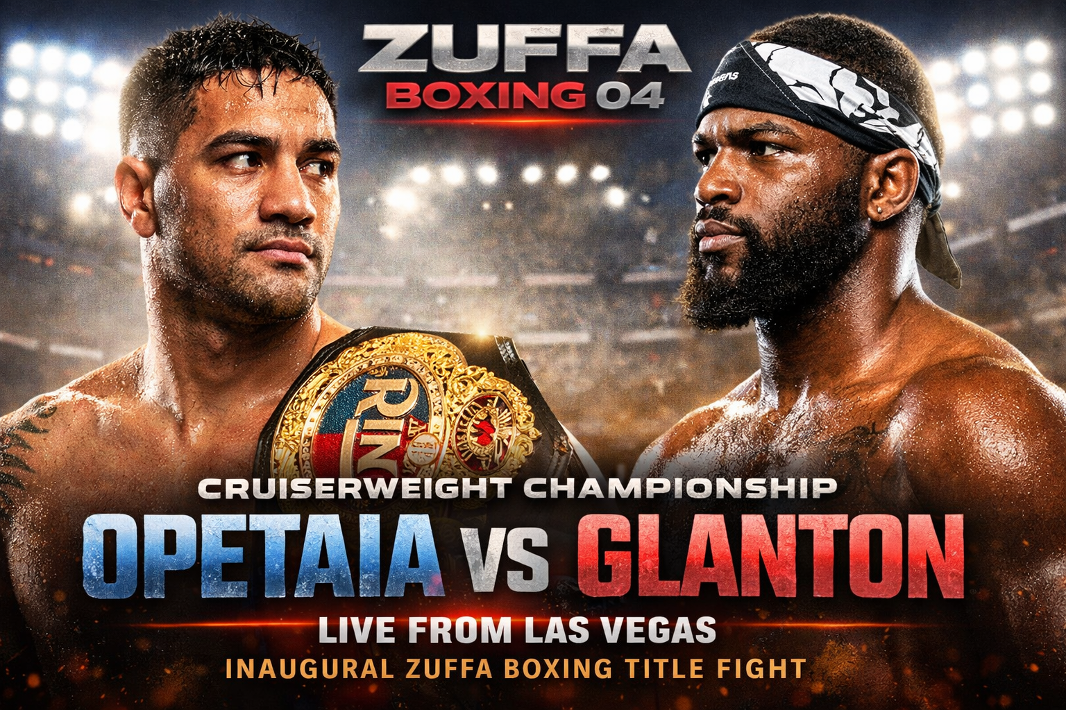 Opetaia vs Glanton Headlines Zuffa Boxing 04 Championship Fight