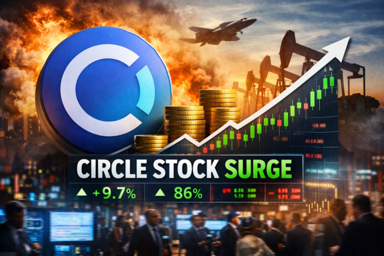 Circle Stock Surges as Iran Conflict and Short Squeeze Lift CRCL