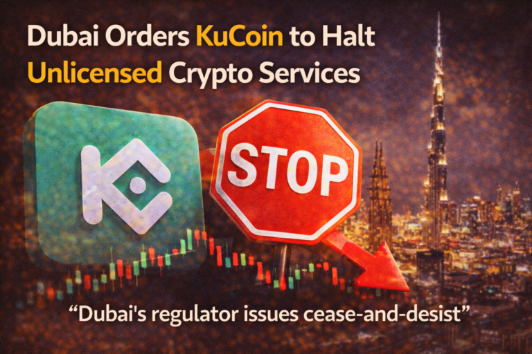 Dubai Orders KuCoin to Halt Unlicensed Crypto Services