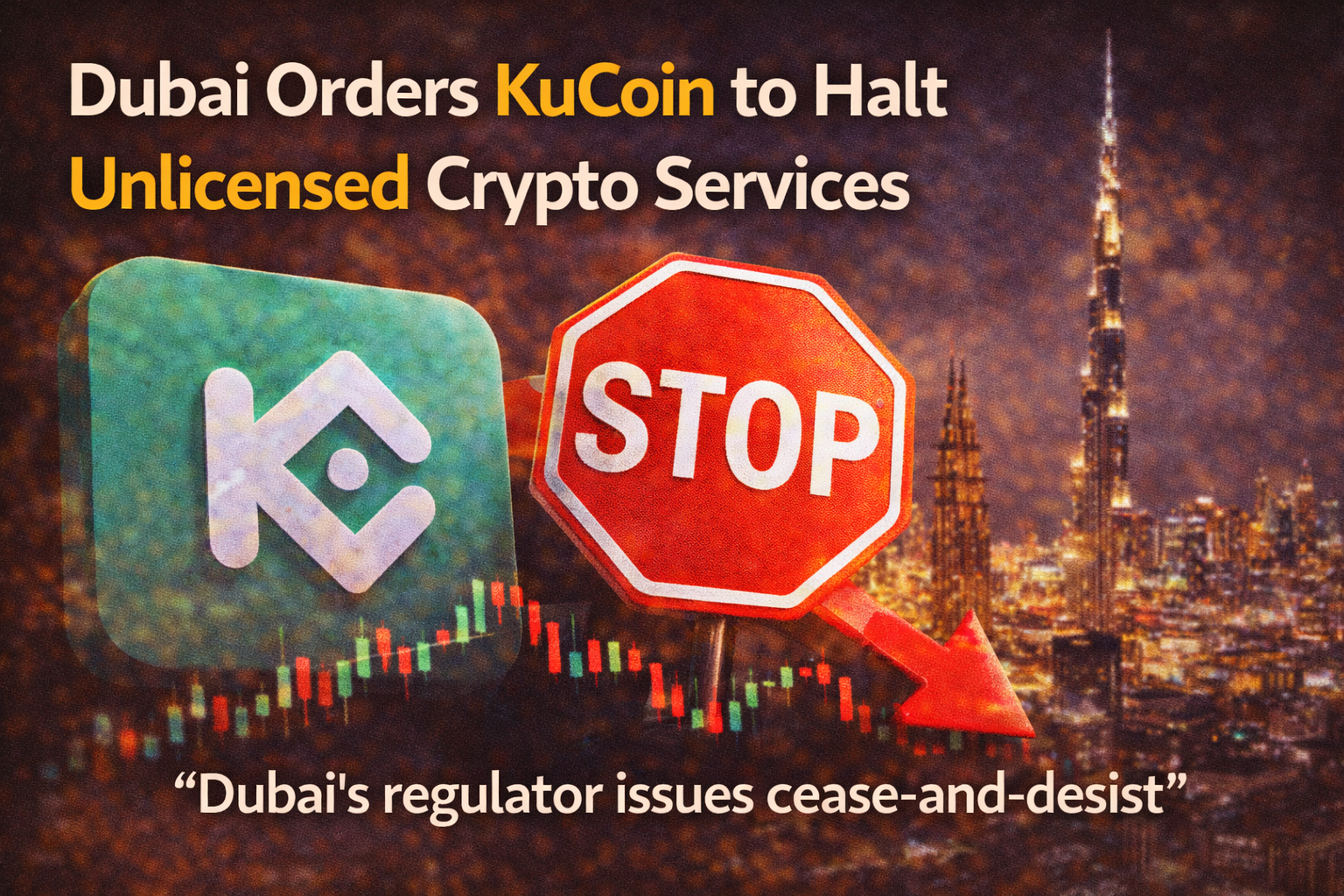 Dubai Orders KuCoin to Halt Unlicensed Crypto Services