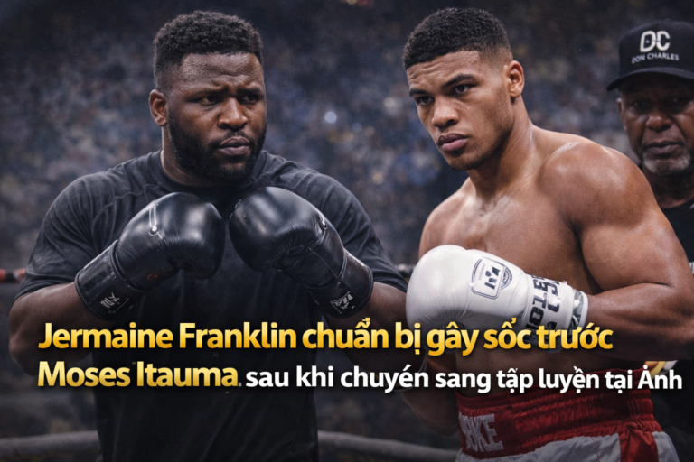 Jermaine Franklin chuẩn bị gây sốc trước Moses Itauma sau khi chuyển sang tập luyện tại Anh