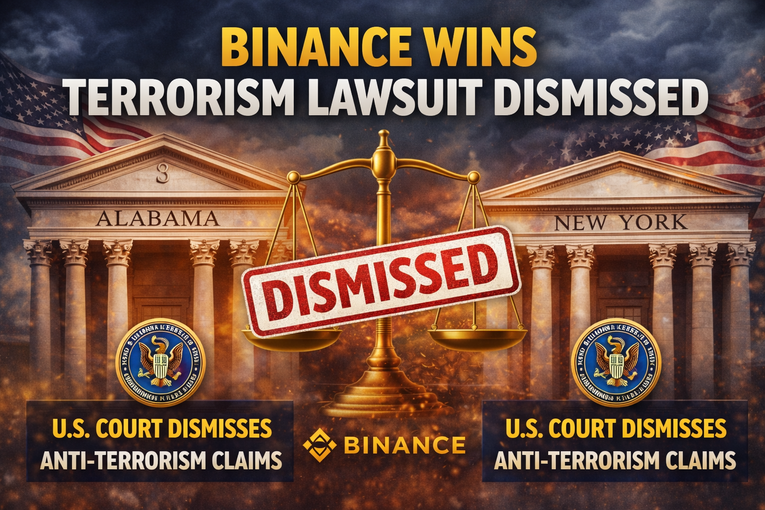 Binance Wins Second U.S. Court Dismissal in Terrorism Lawsuit