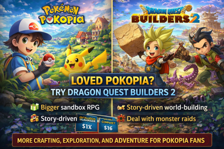 Dragon Quest Builders 2 Emerges as the Next Game for Pokopia Fans