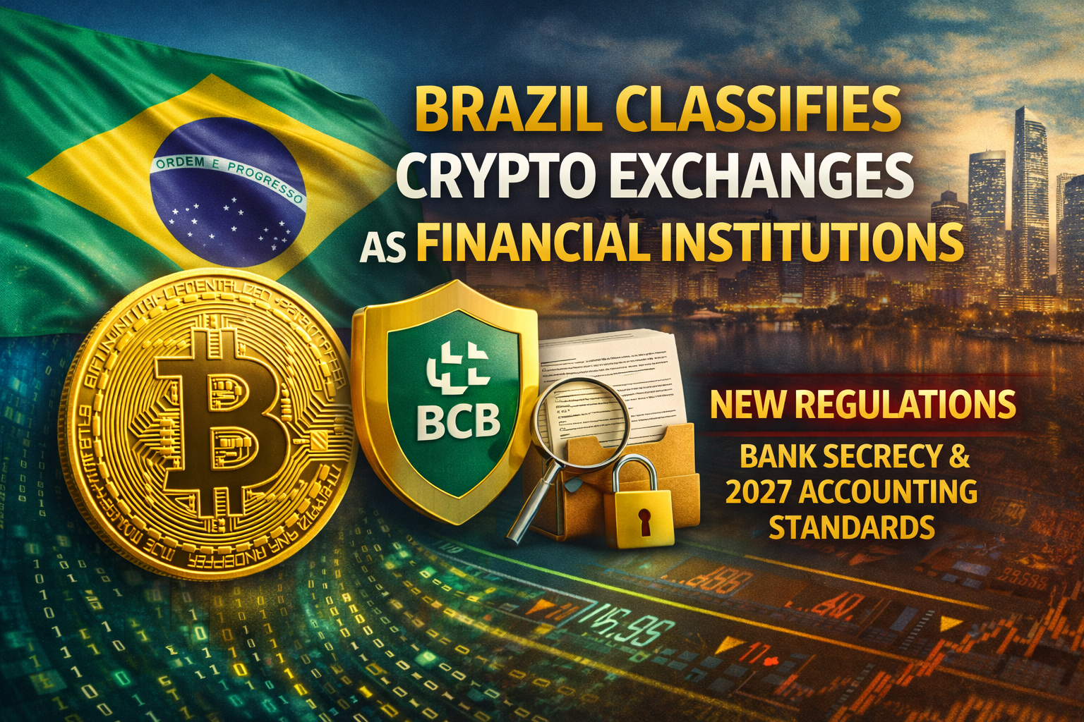 Brazil Classifies Crypto Exchanges as Financial Institutions