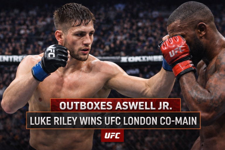 Luke Riley Outboxes Aswell at UFC London Co-Main