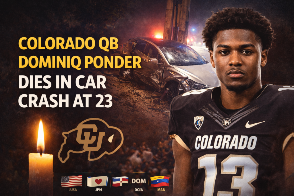 Colorado QB Dominiq Ponder Dies in Crash at 23