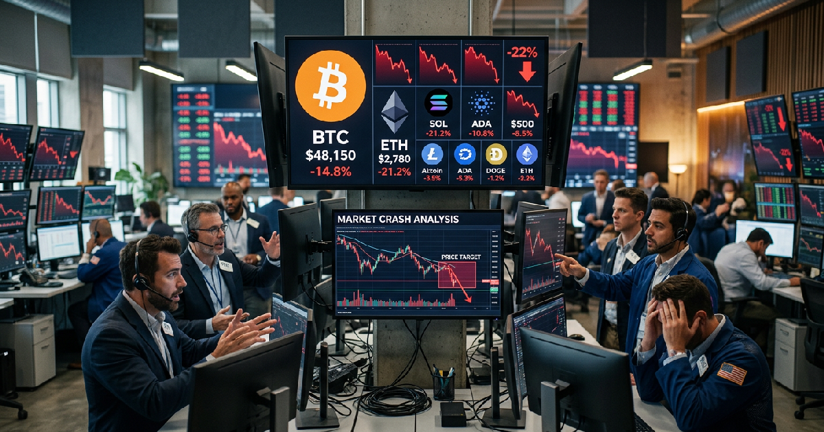 비트코인 및 알트코인 동반 폭락하며 주요 가격 목표치 확인