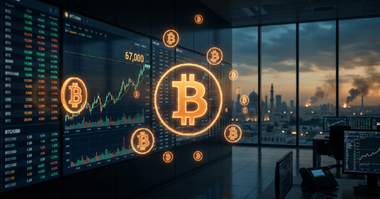 Bitcoin ทะลุ 67,000 ดอลลาร์ ท่ามกลางความกังวลสงครามอิหร่าน