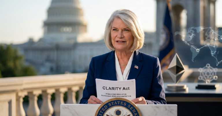루미스 의원 CLARITY 법안으로 암호화폐 개발자 보호 강화