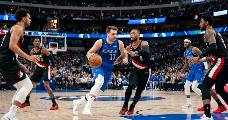 Mavericks hạ gục Trail Blazers 100-93 nhờ bản lĩnh hiệp cuối