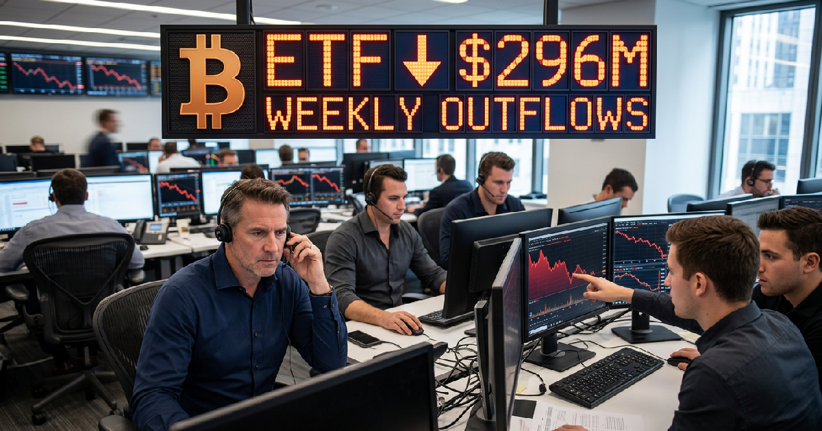 미국 비트코인 ETF 주간 유출액 2억 9,600만 달러 기록