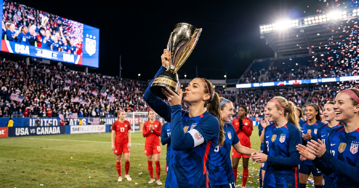 USA edges Canada to claim SheBelieves Cup title