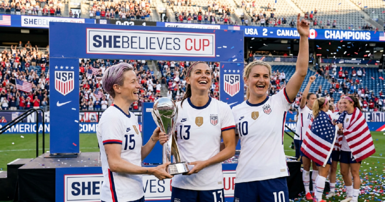 미국 여자 축구 SheBelieves Cup 결승서 캐나다 제압하며 우승