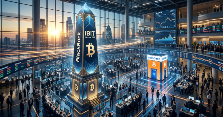 Khoi luong IBIT cua BlackRock dat 18 ty USD gap doi Coinbase