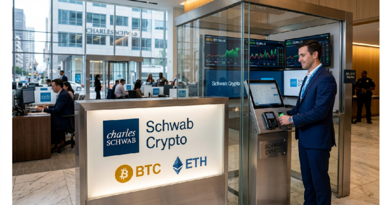 Charles Schwab launches crypto trading service for BTC and ETH
