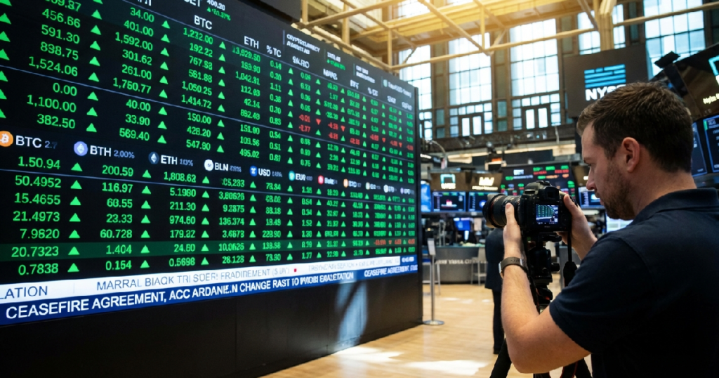 Cổ phiếu crypto tiền thị trường khởi sắc sau những chuyển biến địa chính trị mới nhất